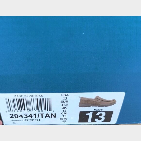 Skechers Harper Purcell Tan Faux Fur Slip On Shoes Men's Size 13 Tan - New - Picture 6 of 6